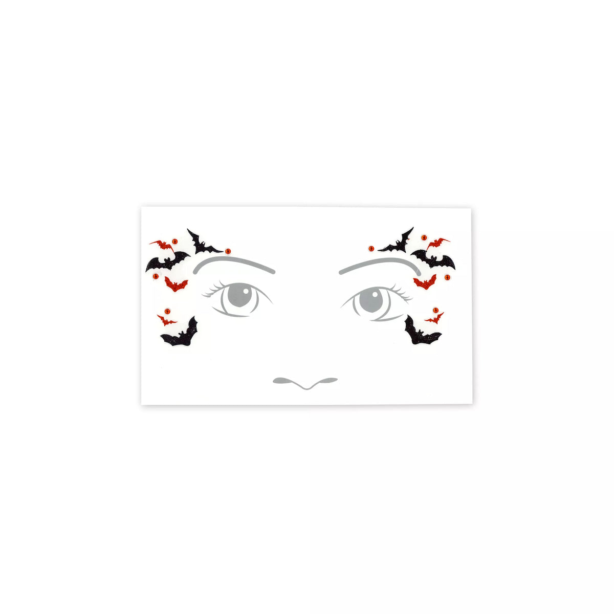 Kids Vampire Face Tattoo Decal