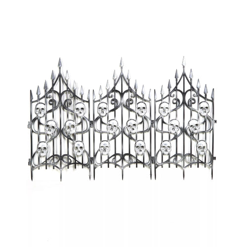 3 Ft Skull Swirl Fence