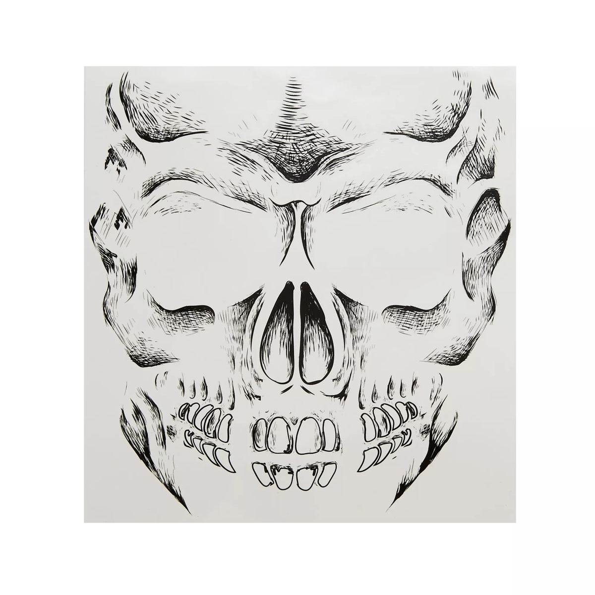 Skeleton Face Tattoo