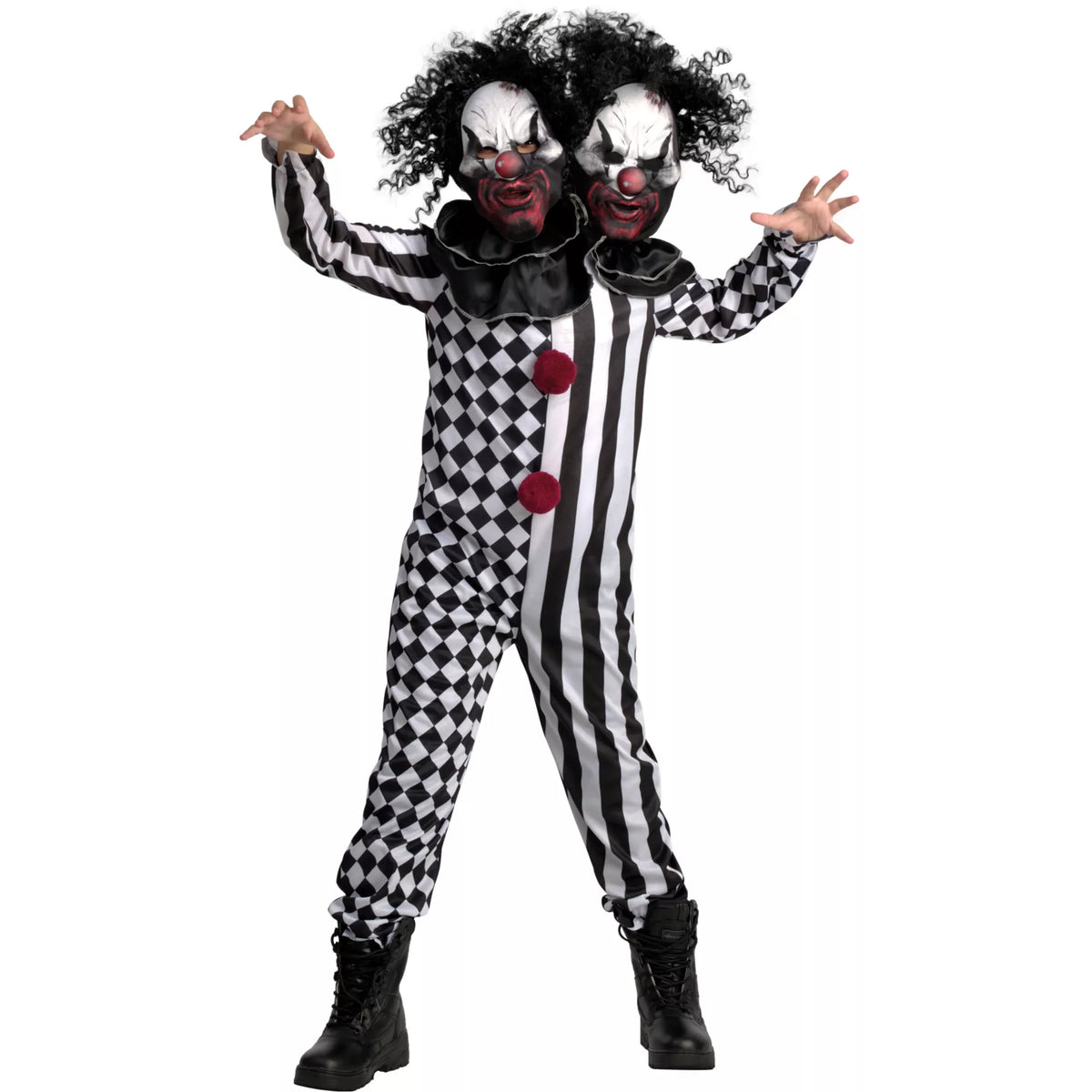 Kids Two-Headed Clown Costume