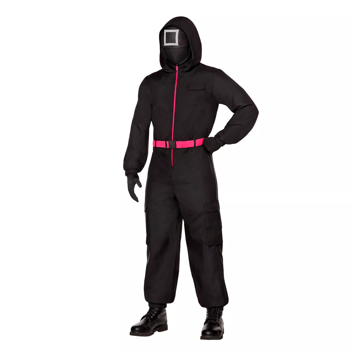 Kids Black Guard Costume - Squid Game