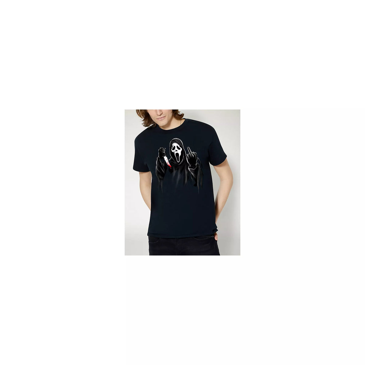 Ghost Face Middle Finger T Shirt