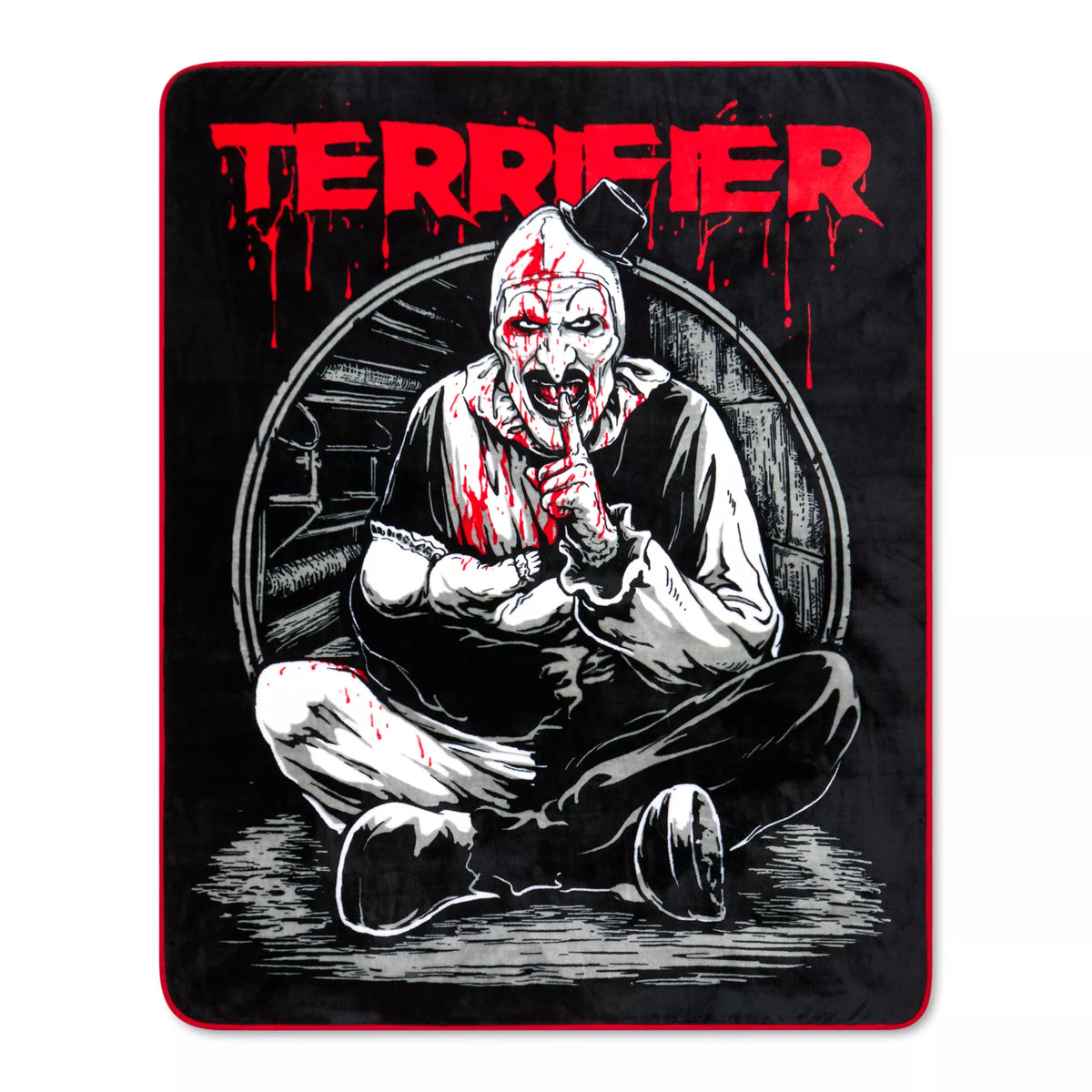 Art the Clown Shush Fleece Blanket - Terrifier